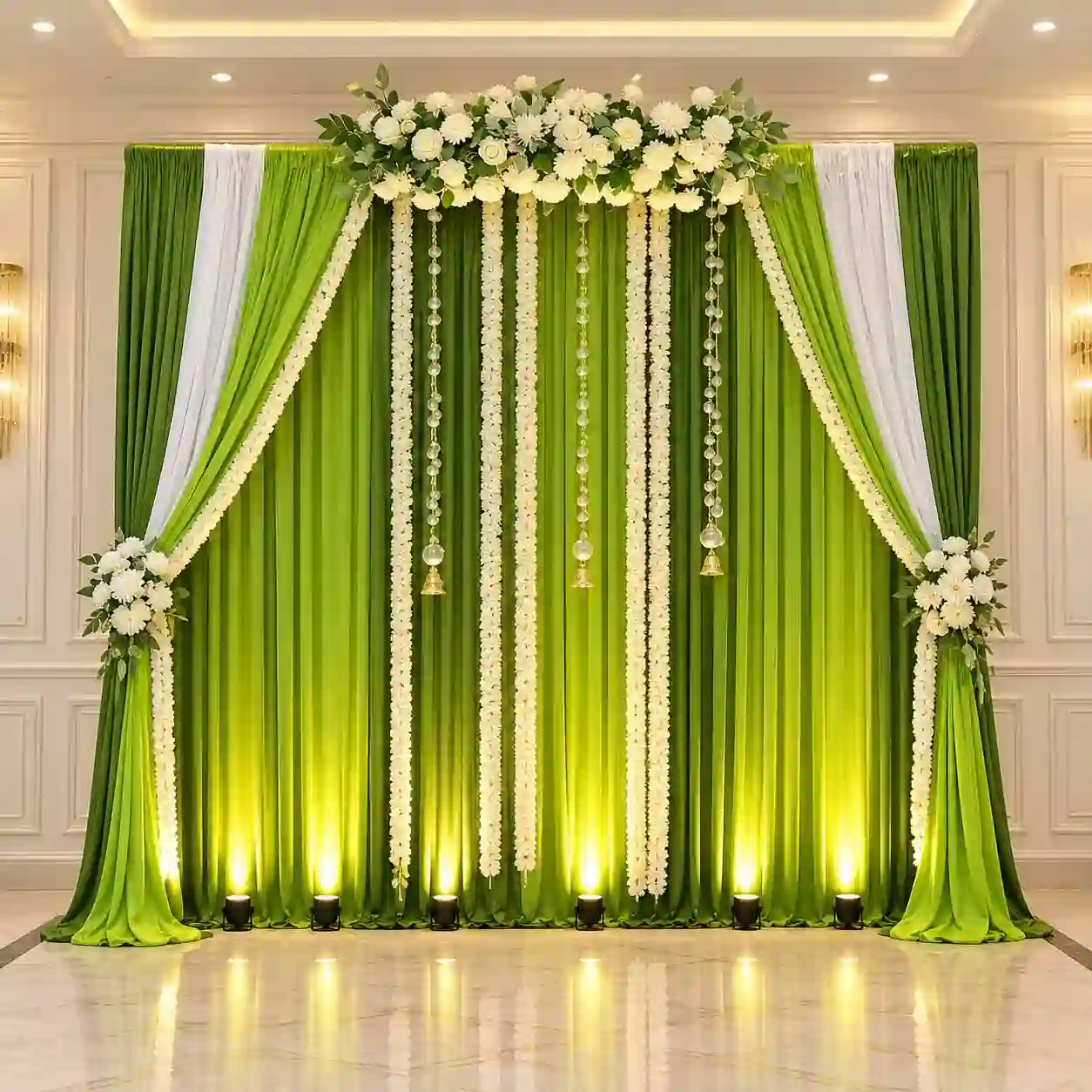 Lime Green Aura Mehendi Decor